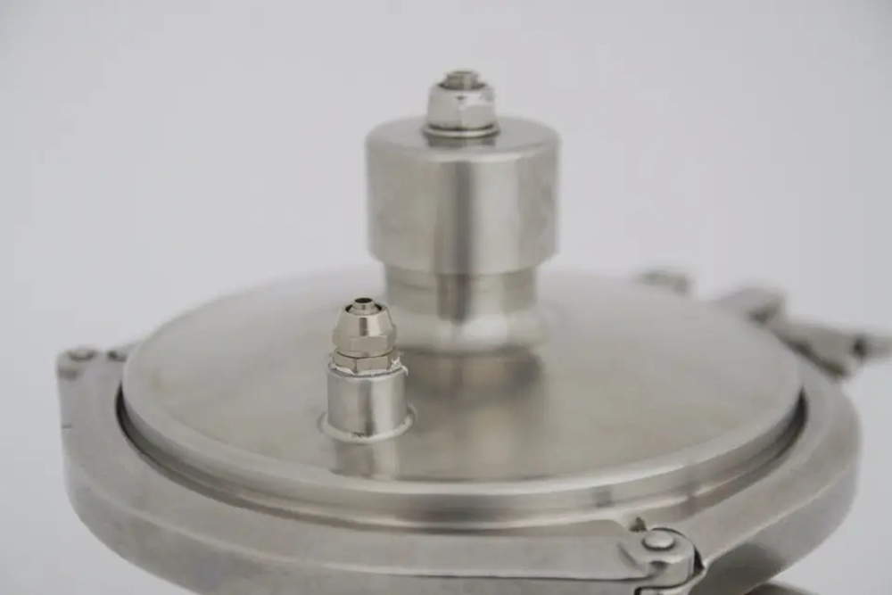 Série CPM Sanitária TC Termina Válvulas de contrapressão automatizadas pneumáticas Válvula de pressão constante 