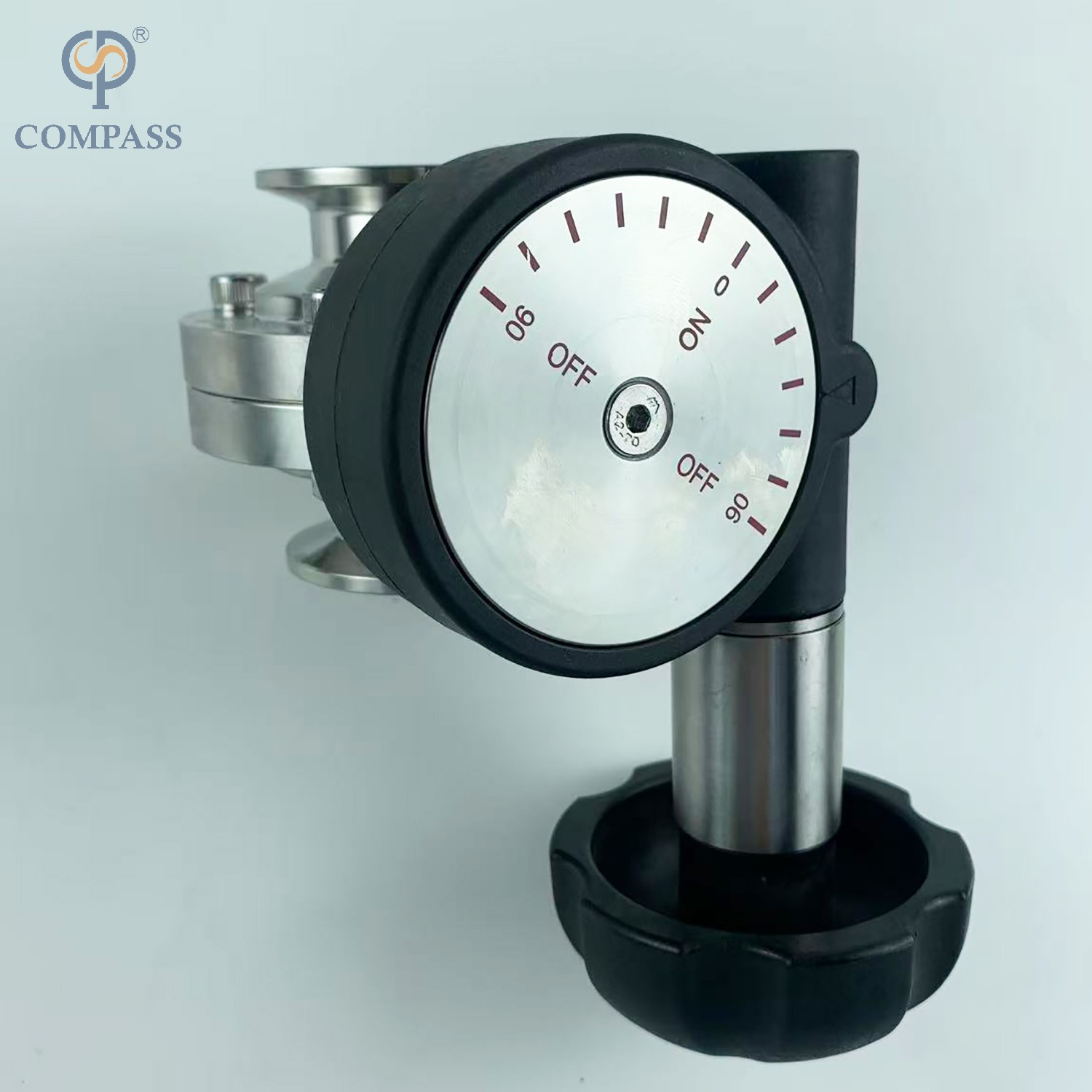 SS304 GRAU ALIMENTÍCIO SMS MANUAL SANITÁRIO FIXADO VÁLVULA BUFFERLY DE MICRO AJUSTE