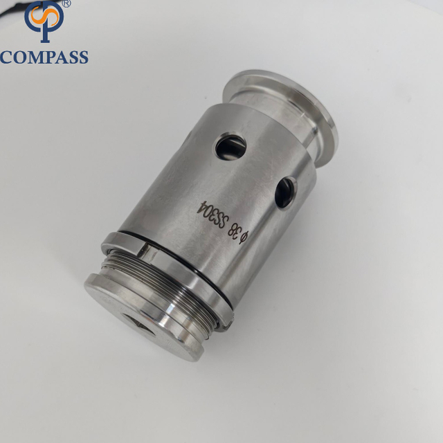 Tri braçadeira TC50.5MM SS316L 1 polegada válvulas ajustáveis ​​de vácuo e alívio de pressão