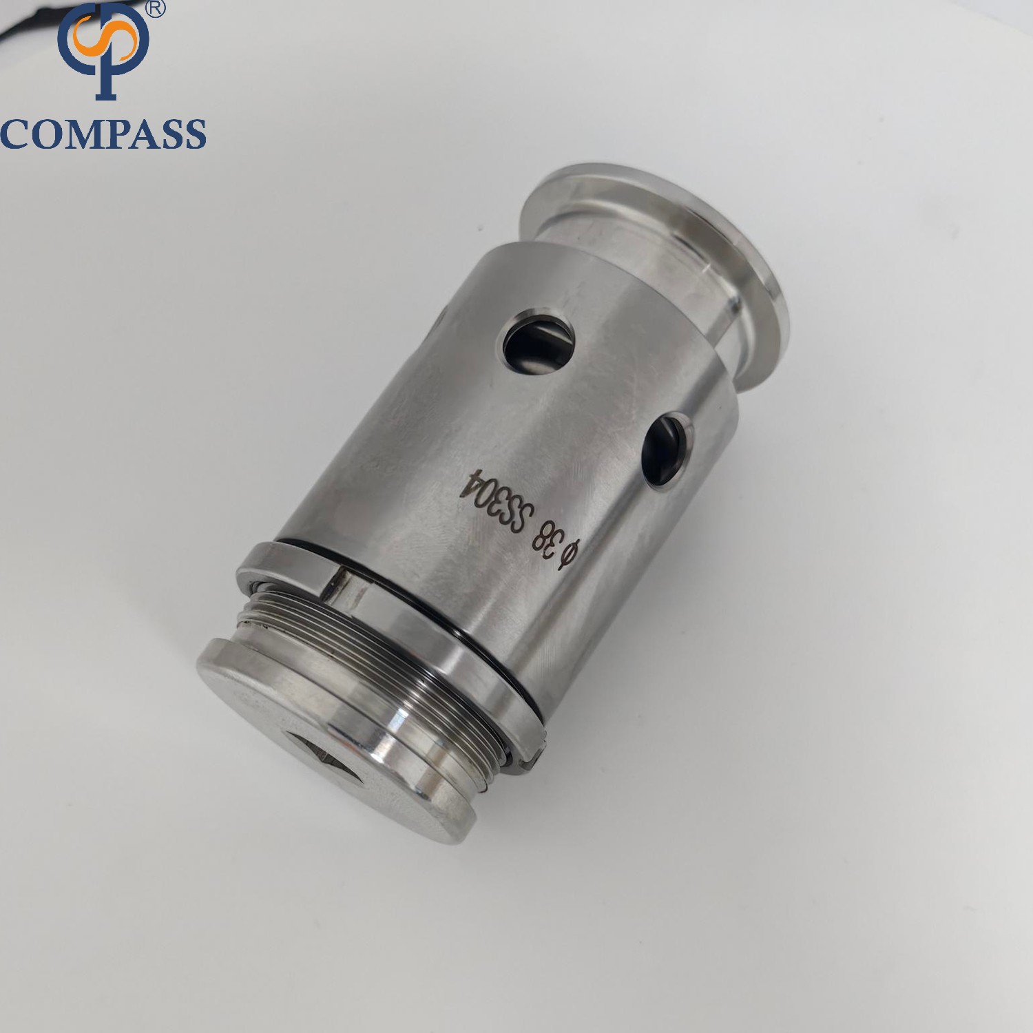 Tri braçadeira TC50.5MM SS316L 1 polegada válvulas ajustáveis ​​de vácuo e alívio de pressão