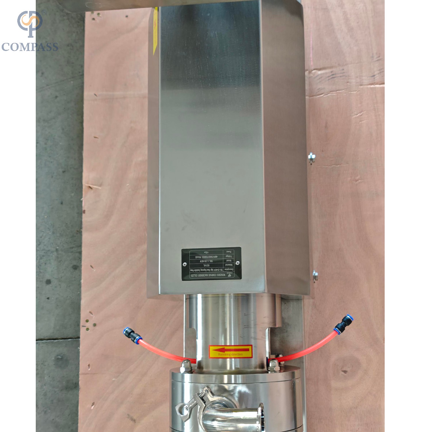  Motor de dispersão de alto cisalhamento do emulsificador do encanamento 1-120-4KW com armário de controle de VFD