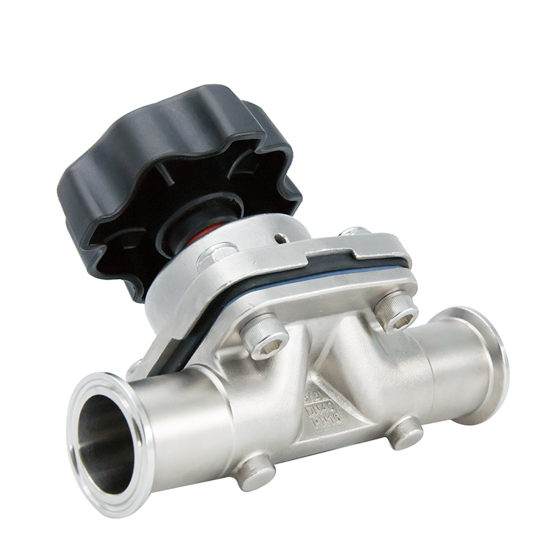 2 polegadas 50,8 mm de alta qualidade higiênica higiênica aço inoxidável SS316L SMS CLAMP VÁLVULA DE DIAFRAGMA DE