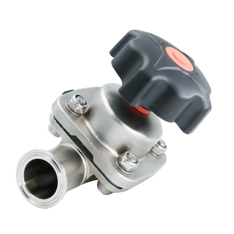 2 polegadas 50,8 mm de alta qualidade higiênica higiênica aço inoxidável SS316L SMS CLAMP VÁLVULA DE DIAFRAGMA DE