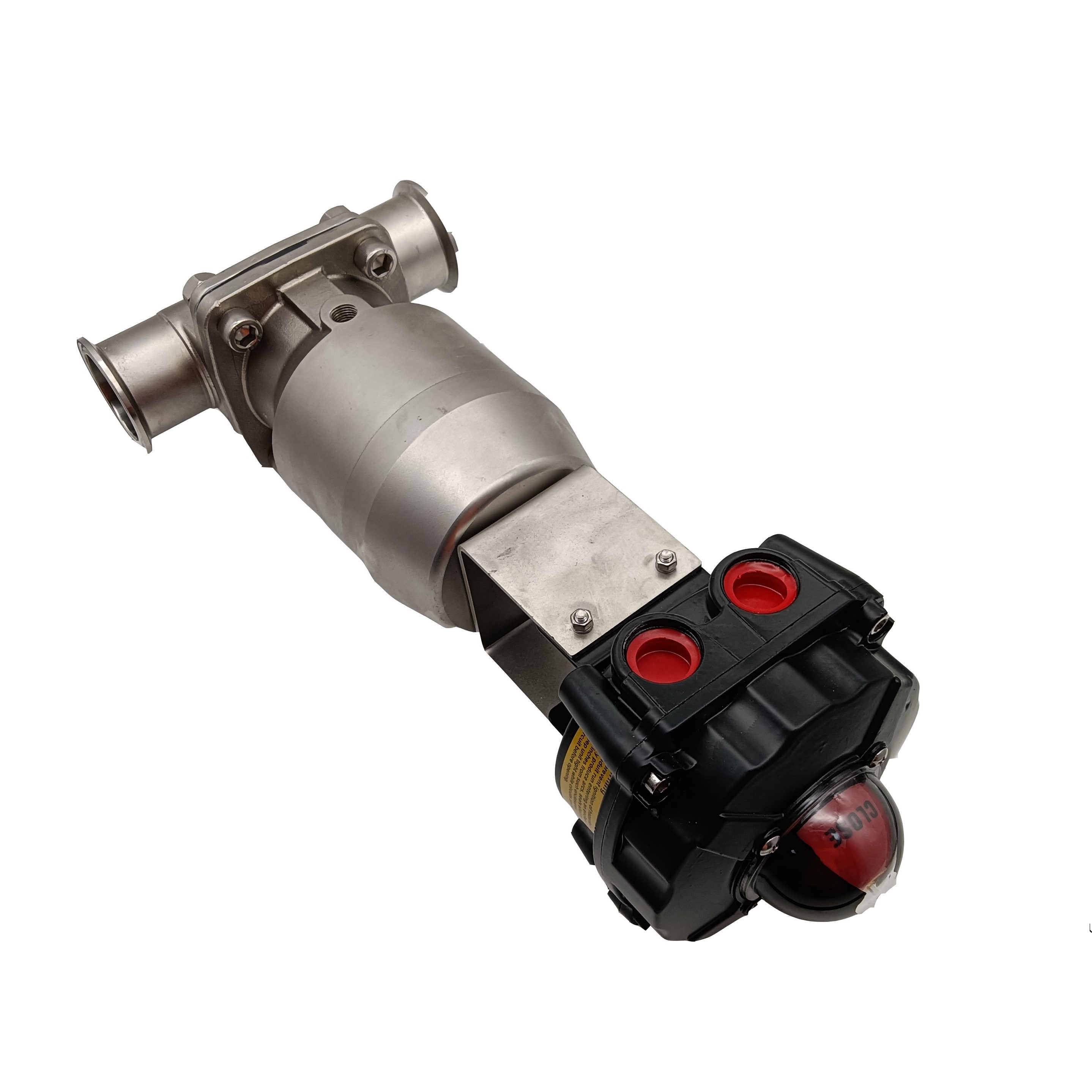 1 polegada de 25,4 mm de alta qualidade higiênica higiênica aço inoxidável SS316L Pneumático SMS CLAMP DIAFRAGMA VAVLE COM LIMITE