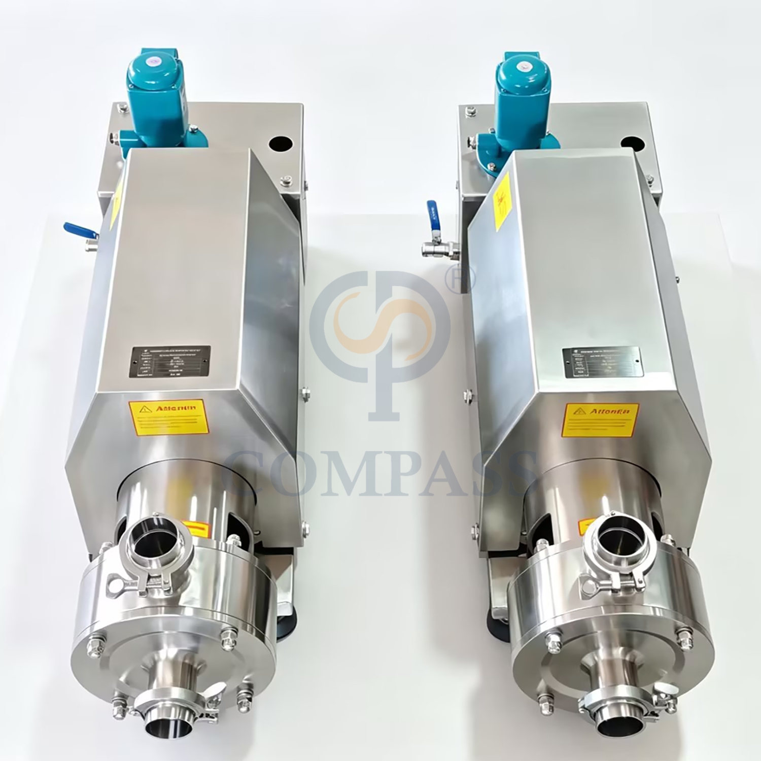 380V 50HZ 3P 4kw SS304 Sanitário Grau alimentício TRL-1 Pipeline Emulsionante de dispersão de alto cisalhamento com motor chinês e tanque de bomba de água