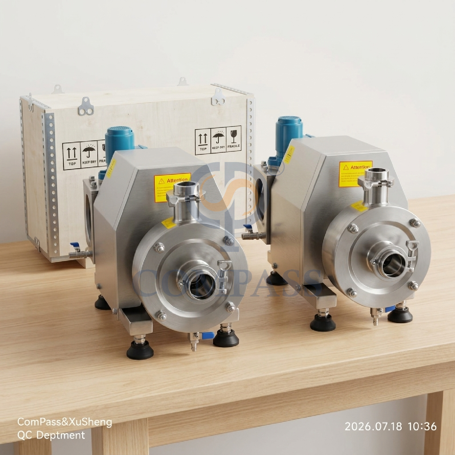 380V 50HZ 3P 4kw SS304 Sanitário Grau alimentício TRL-1 Pipeline Emulsionante de dispersão de alto cisalhamento com motor chinês e tanque de bomba de água