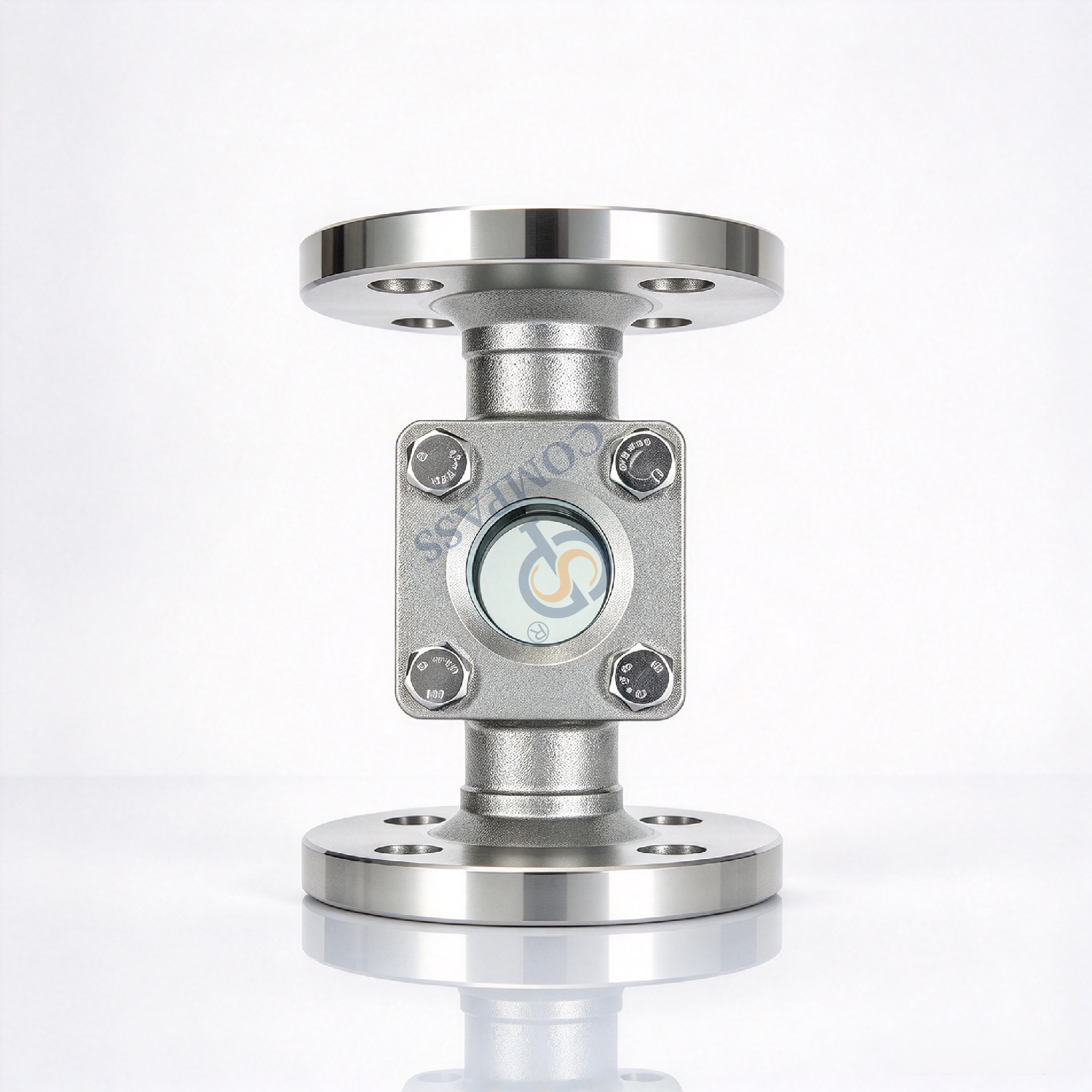 150LBS 1 Polegada SS304 Flange Visor Cruzado com Junta de PTFE e Vidro Temperado