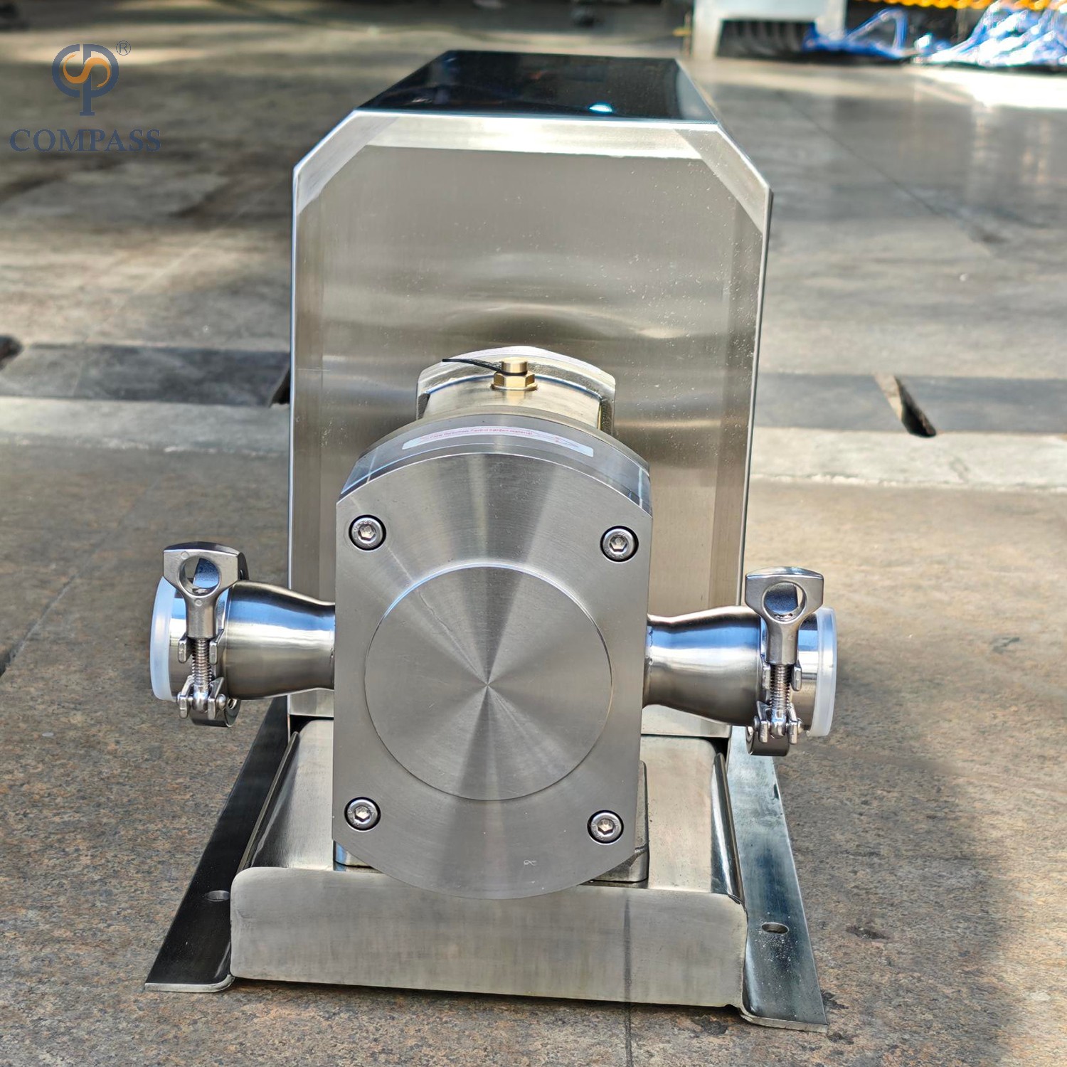 Bomba sanitária do lóbulo SS316L com motor de relação fixa 