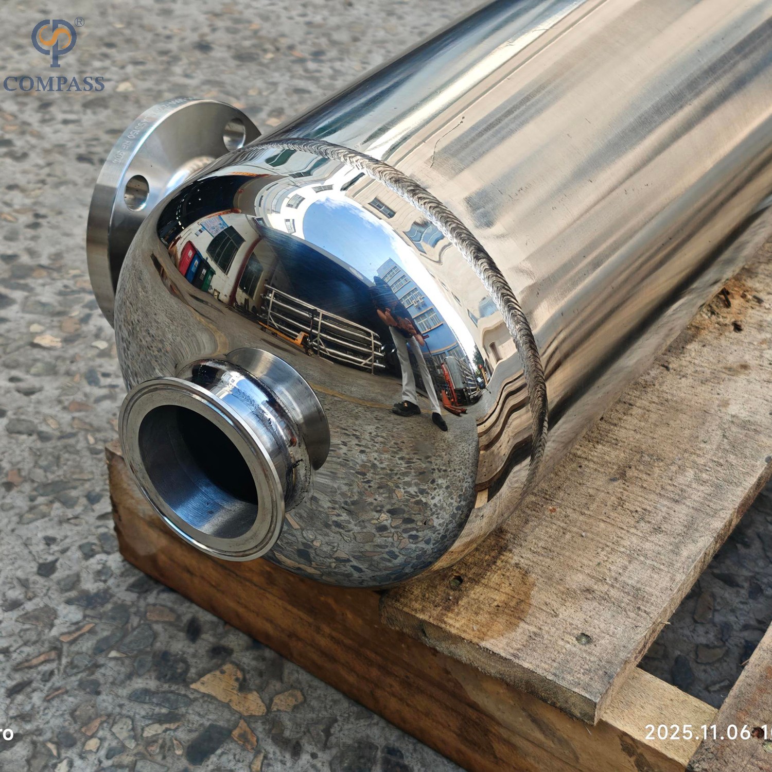 Trocador de calor de tubo enrolado de produto comestível SS304