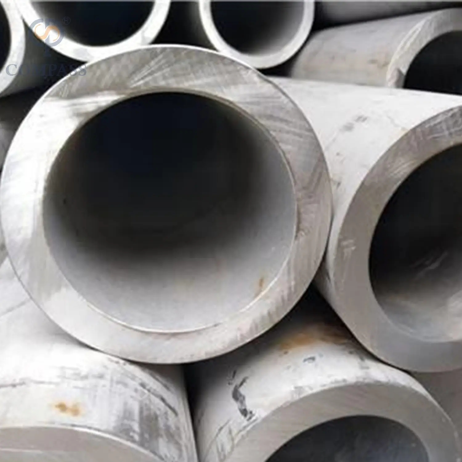 Aço inoxidável da indústria industrial SS304 SCH30 30 'OD 762mm T 15,88mm L 1650mm Costura redonda Tubo de solda com rolamento e polimento