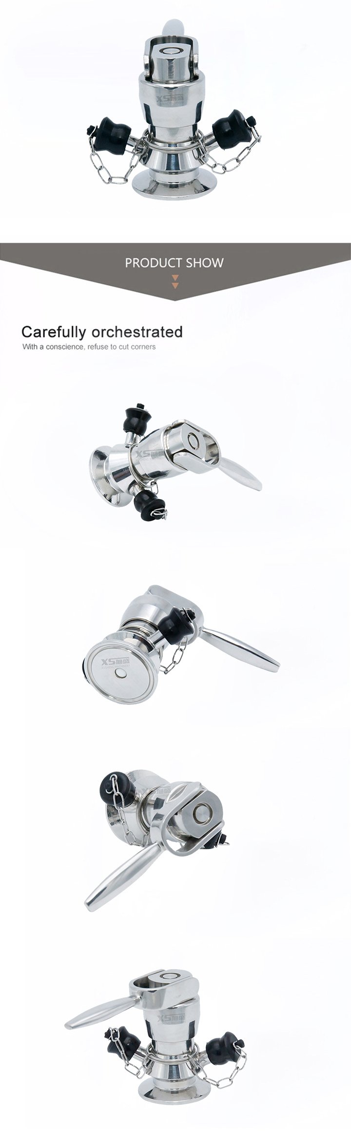 A&ccedil;o Inoxid&aacute;vel SS316L Manual Aseptic V&aacute;lvulas de Somasping