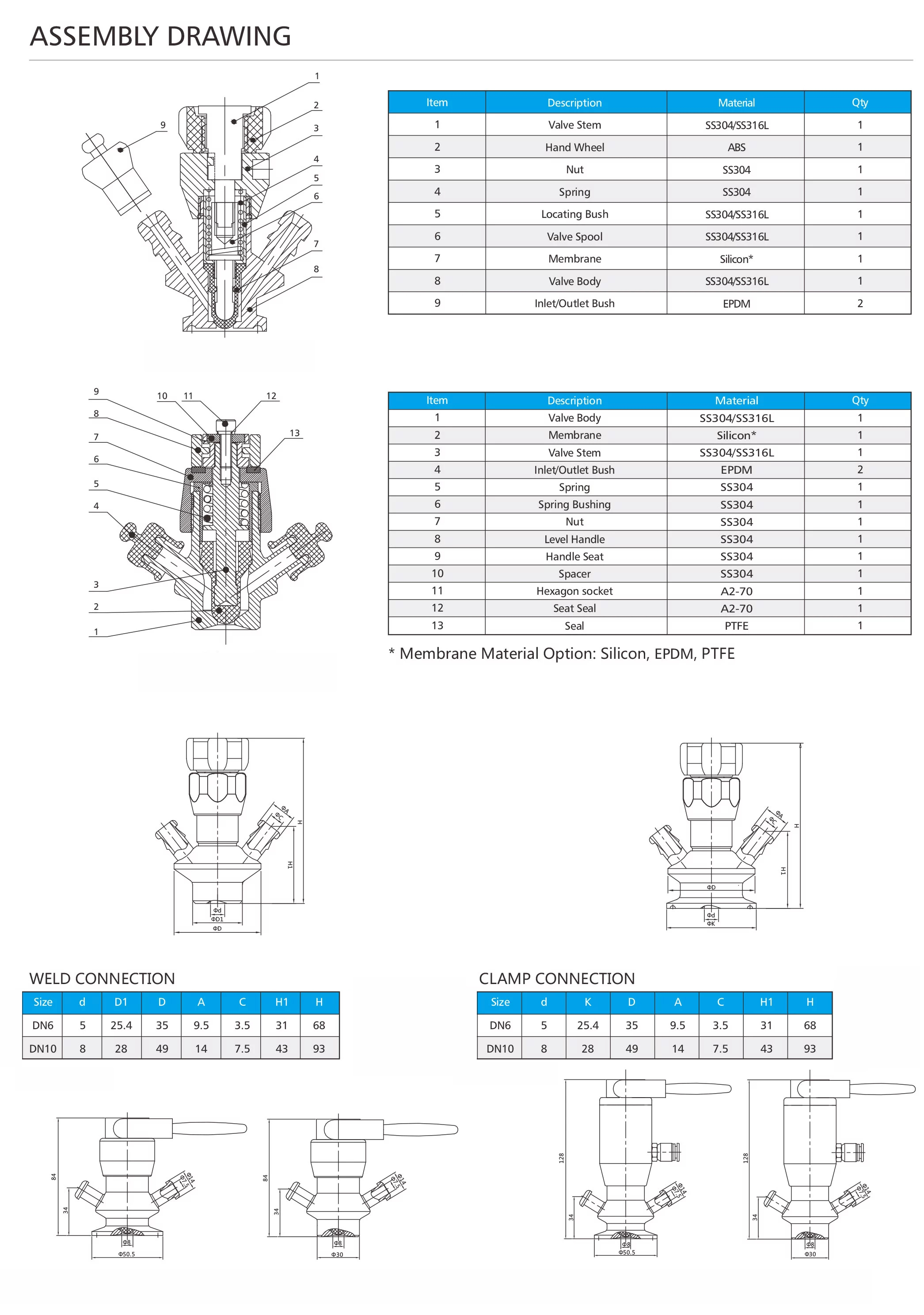 V&aacute;lvula de amostragem de a&ccedil;o inoxid&aacute;vel sanit&aacute;ria
