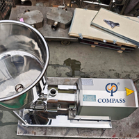 Emulsionante de dispersão de encanamento de estágio único de cisalhamento alto de 5,5KW com funil 45L