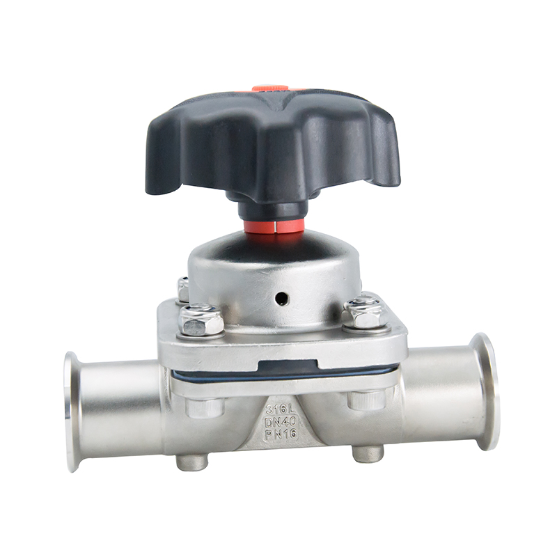 2 polegadas 50,8 mm de alta qualidade higiênica higiênica aço inoxidável SS316L SMS CLAMP VÁLVULA DE DIAFRAGMA DE