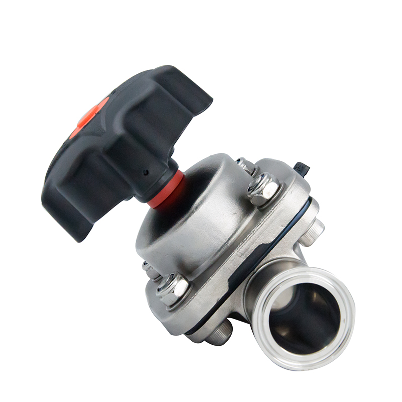 2 polegadas 50,8 mm de alta qualidade higiênica higiênica aço inoxidável SS316L SMS CLAMP VÁLVULA DE DIAFRAGMA DE