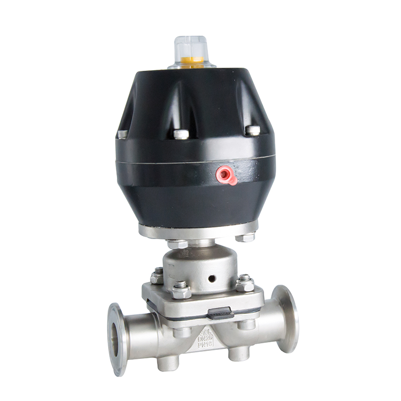 1 polegada de 25,4 mm de alta qualidade higiênica higiênica aço inoxidável SS316L Pneumático SMS CLAMP DIAFRAGMA EM