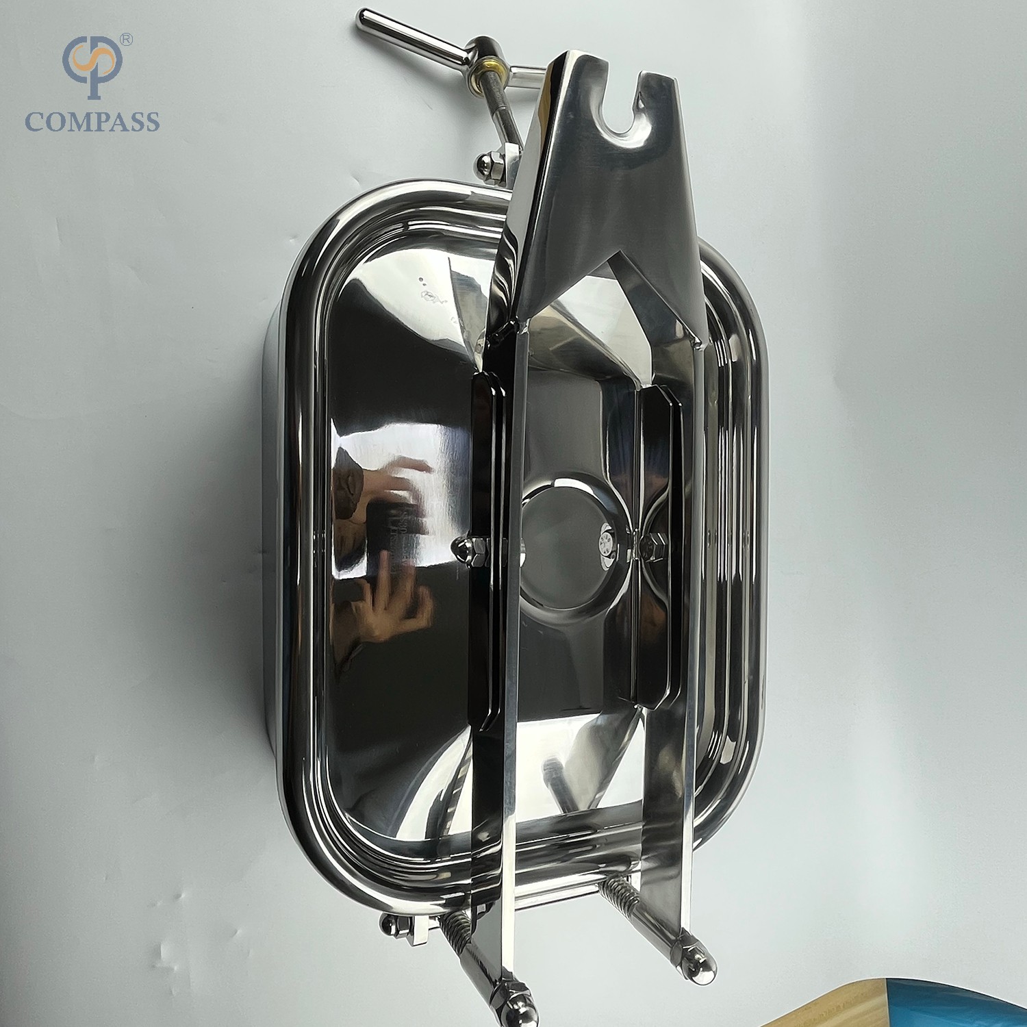 AÇO INOXIDÁVEL SS304 MANWAYS RETANGULARES EXTERIORES COM UM BRAÇO INTERSECTANTE