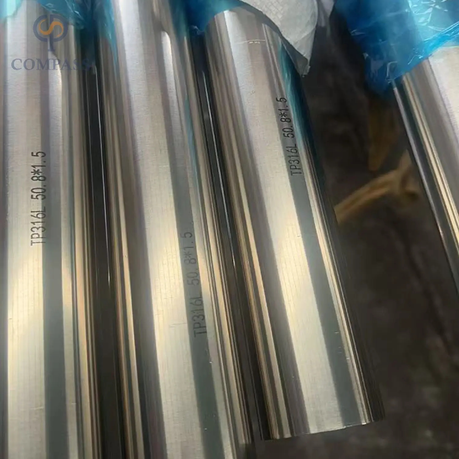 38.1mm 1,5 polegada de qualidade alimentar preços de fábrica por atacado higiênico higiênico aço inoxidável SS304 Tubo sem costura redondo com esmalte de espelho