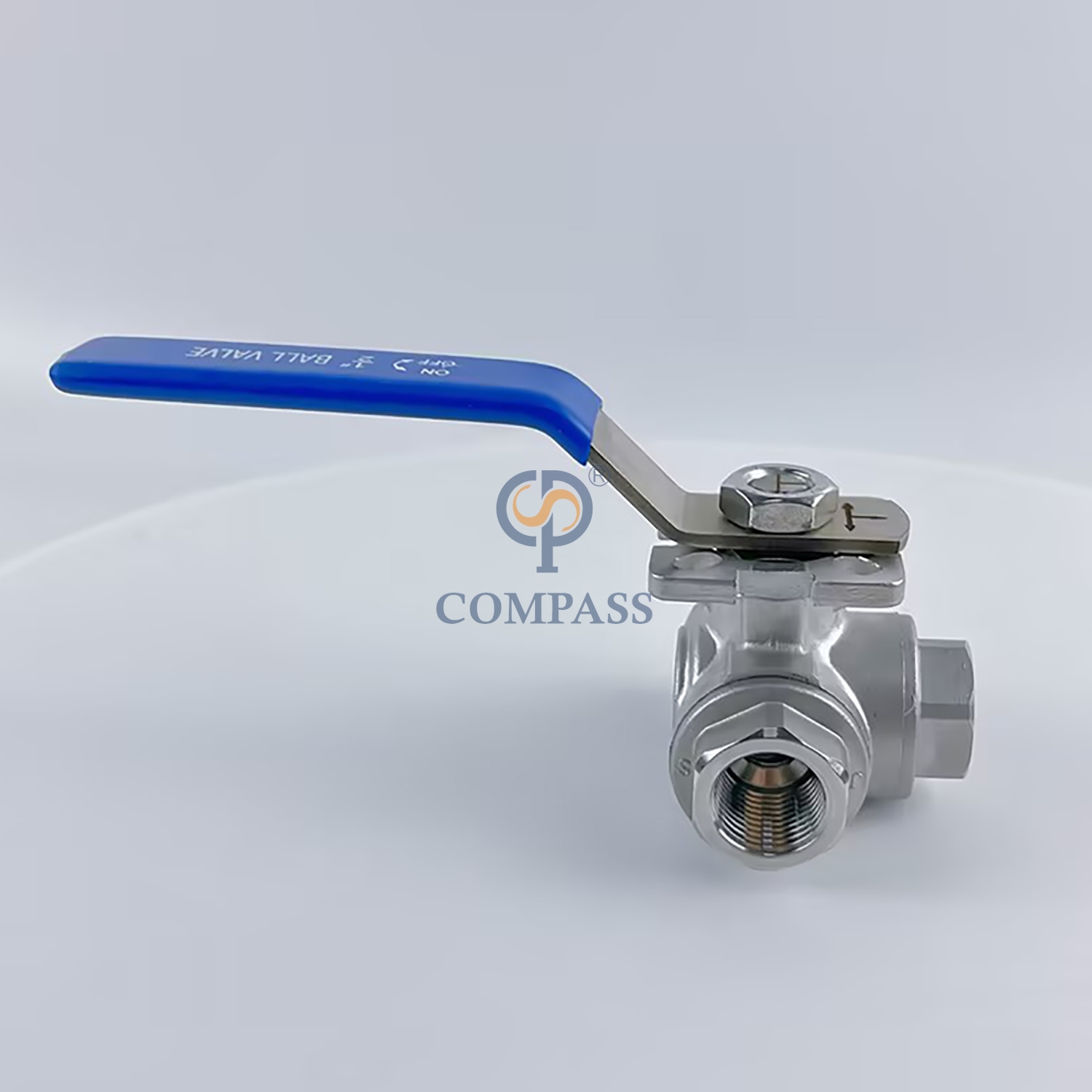 Válvula de bola industrial da linha fêmea PN16 SS304 DN15 do porto NPT da categoria T