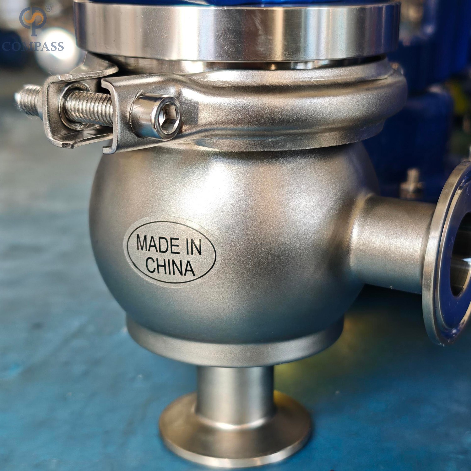 25,4mm-mt1 SS316L Válvula de fluxo de diafragma eletro-pneumático de TC sem posicionador sem posicionador