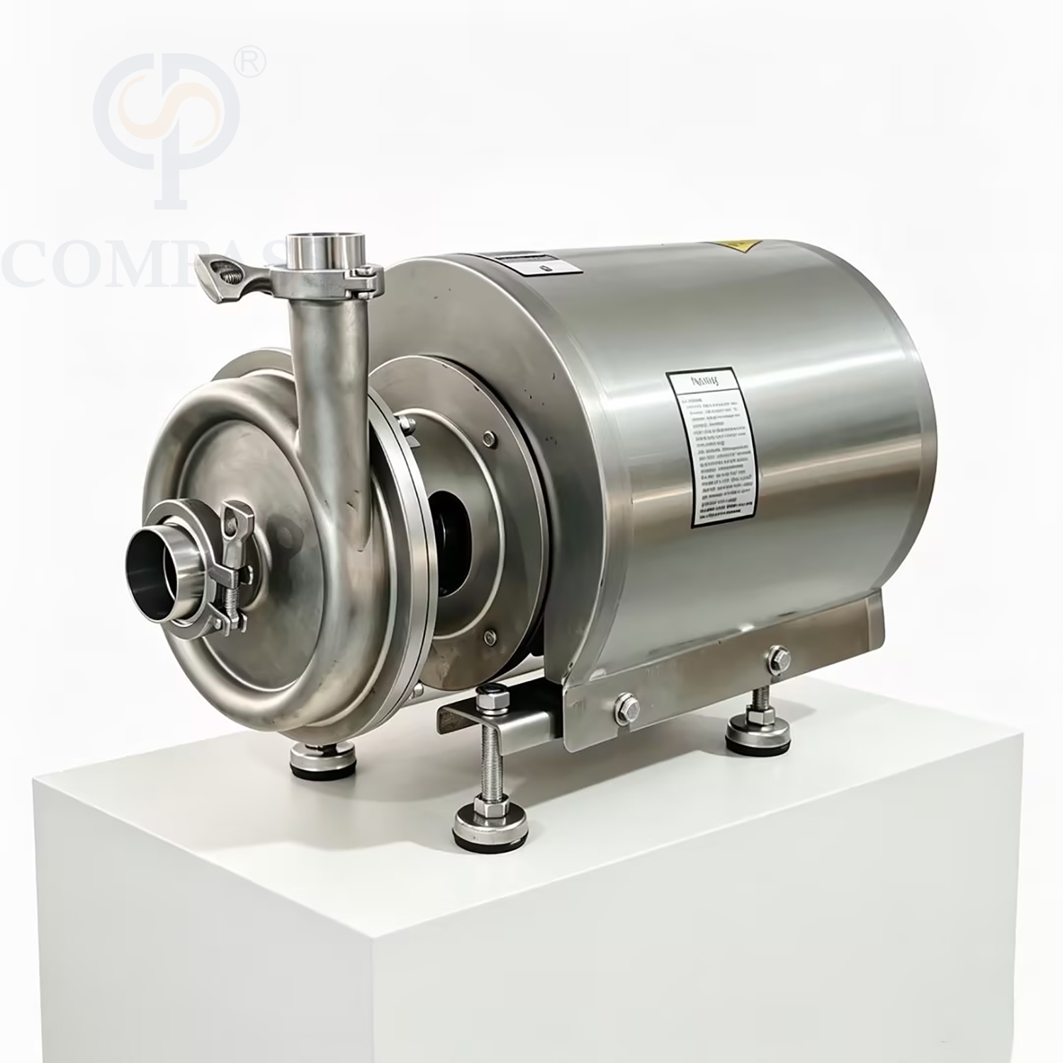 Bomba centrífuga elétrica higiênica sanitária KSCP-10T-24M-2.2KW SS304 OEM 415V com tampa de proteção do motor redondo