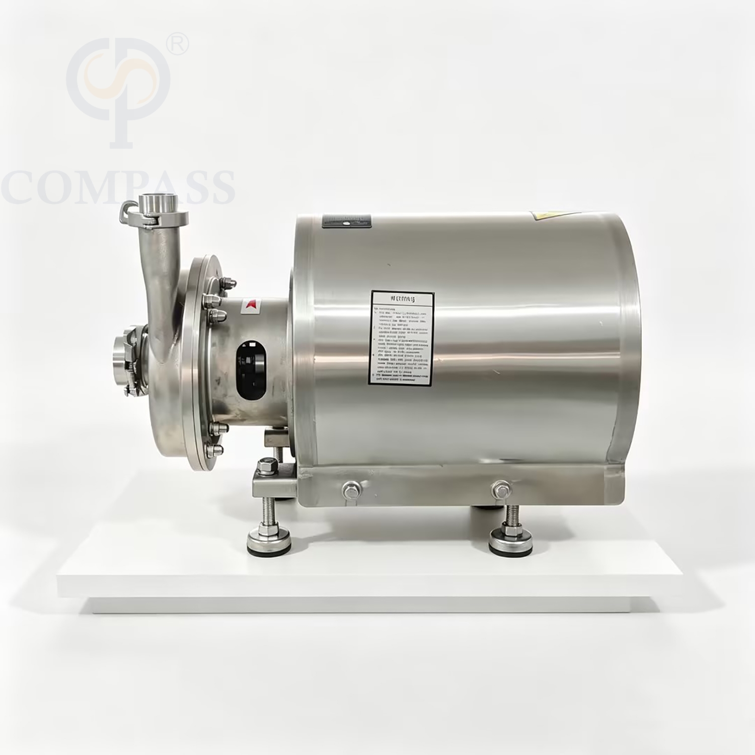 Bomba centrífuga elétrica higiênica sanitária KSCP-10T-24M-2.2KW SS304 OEM 415V com tampa de proteção do motor redondo