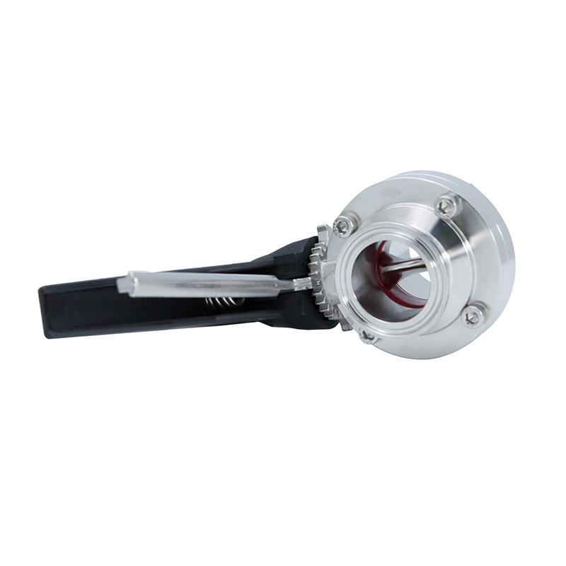 DN50 52mm higiênico higiênico aço inoxidável alimento SS316L DIN MANUAL TRI CLAMP VÁLVUL