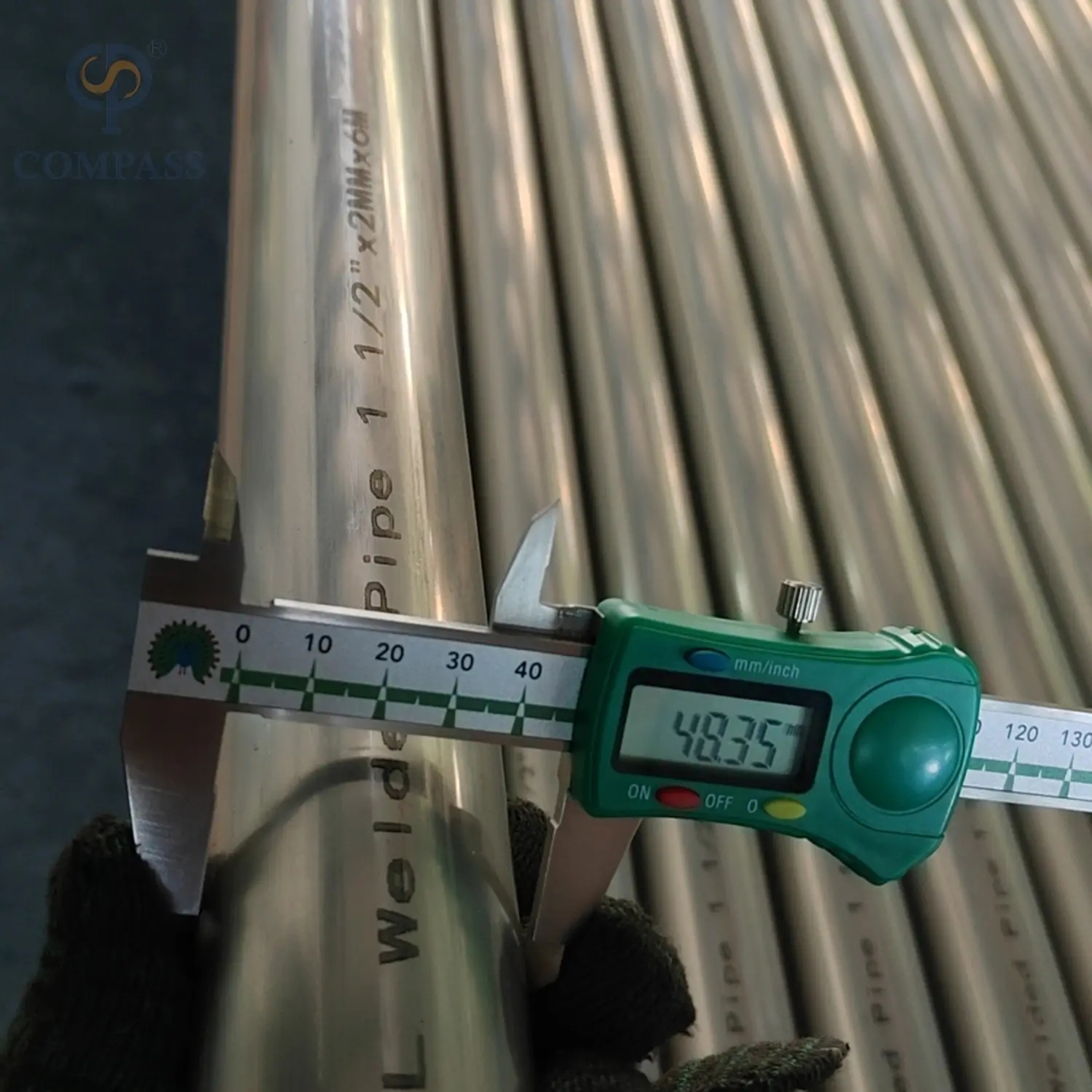 Aço inoxidável da indústria industrial SS304 SCH30 30 'OD 762mm T 15,88mm L 1650mm Costura redonda Tubo de solda com rolamento e polimento