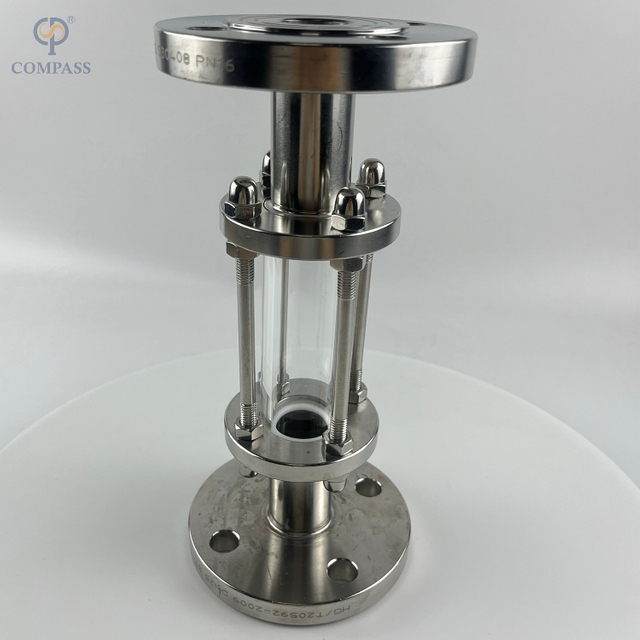 VISOR DE Extremidades FLANGEADAS DE AÇO INOX SANITÁRIO COM REVESTIMENTO DE PTFE