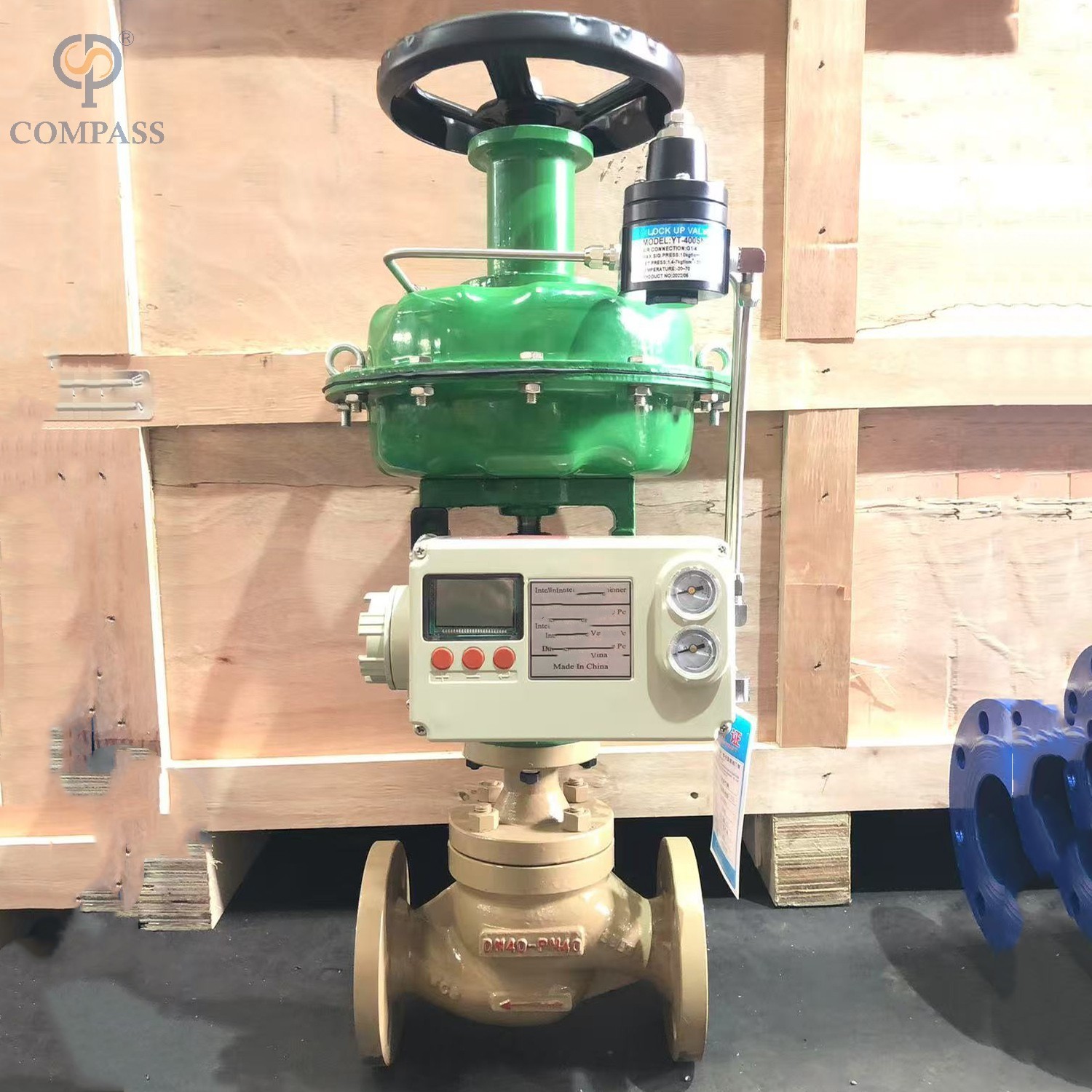 Válvulas de modulação normalmente próximas de PN16 DN40 SS304 com atuador pneumático