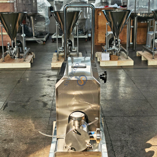 Bomba senoidal de extremidade de união de 330RPM 2.2KW SS316L com carrinho móvel e gabinete de controle