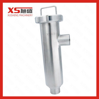 Filtro de tubo com ranhura de 90 graus tipo ângulo sanitário Dn65