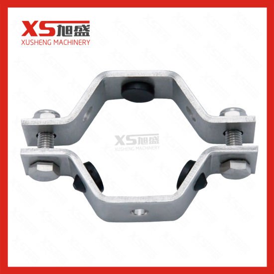 Suporte de tubo hexagonal de aço inoxidável SS304 com ilhós