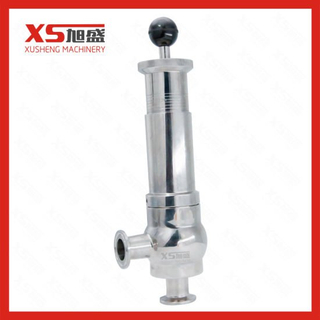 Válvula de segurança de pressão sanitária de aço inoxidável