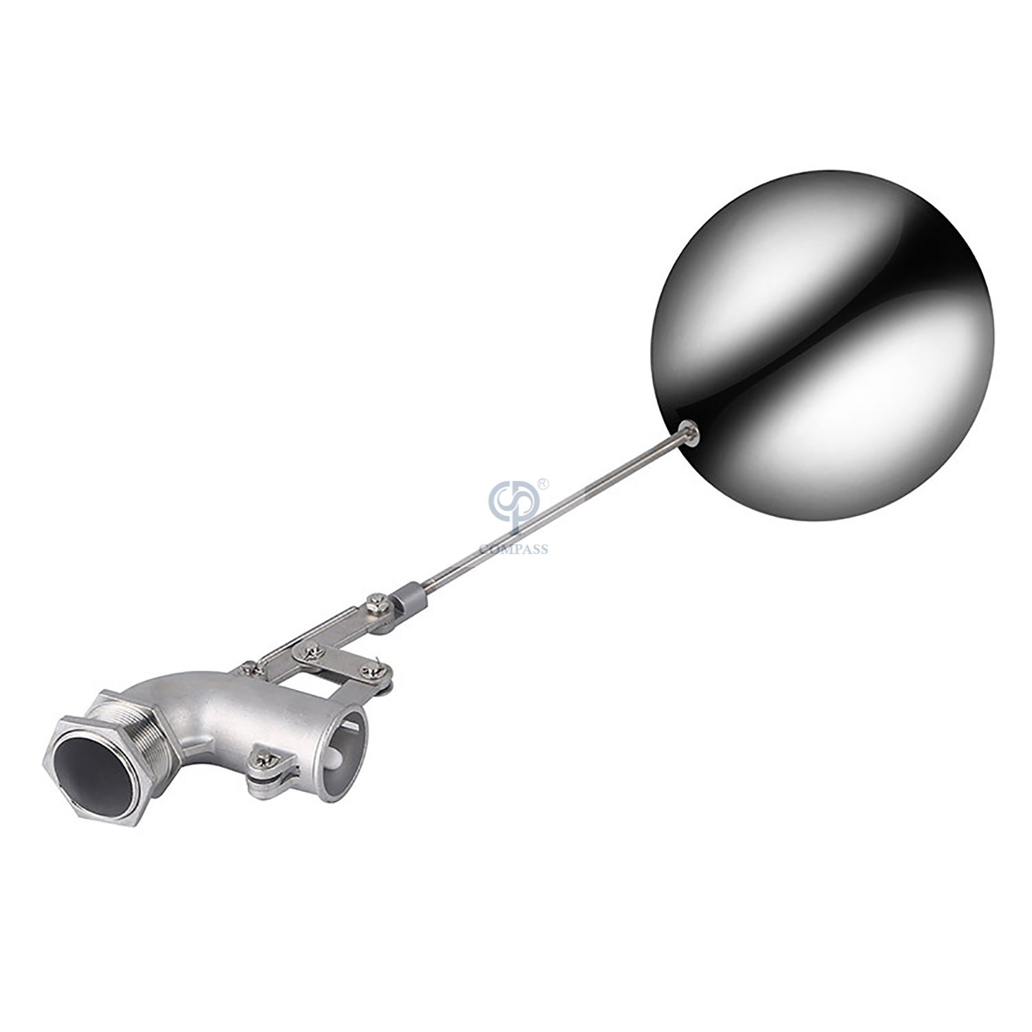 Válvula de esfera flutuante de rosca macho de aço inoxidável para tanque de água