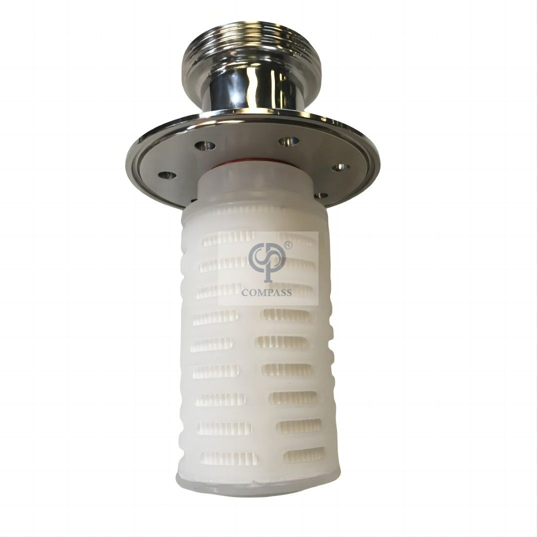 Válvulas sanitárias de aço inoxidável do respiradouro do respiradouro de ar de SS304 SS316L com filtro interno do polipropileno 
