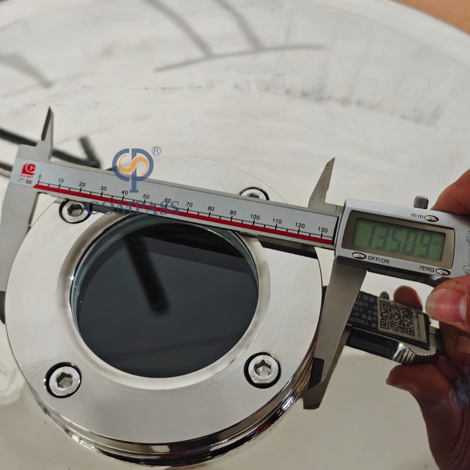 500MM SS304 Manway redondo externo sem pressão com visor e alça