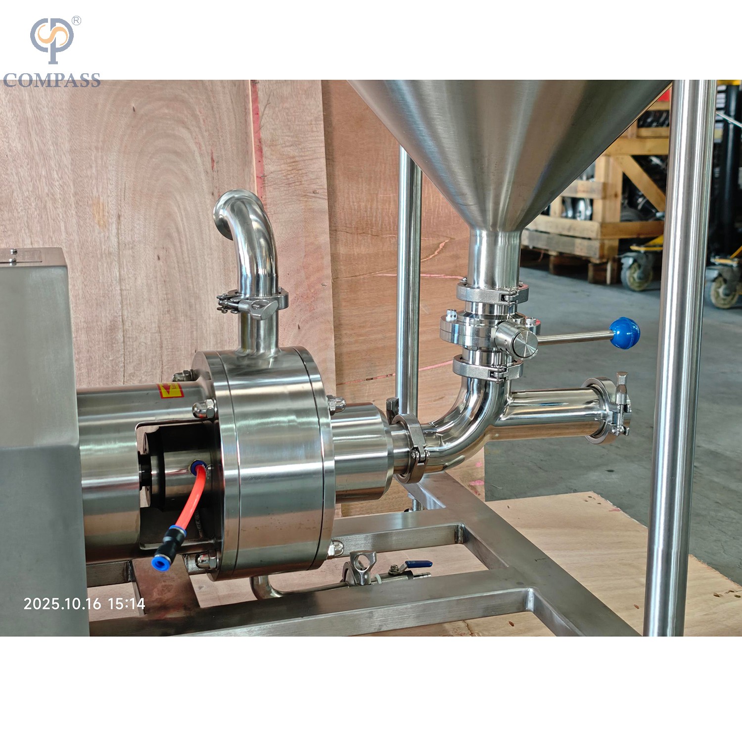  Motor de dispersão de alto cisalhamento do emulsificador do encanamento 1-120-4KW com armário de controle de VFD