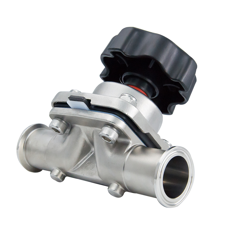 2 polegadas 50,8 mm de alta qualidade higiênica higiênica aço inoxidável SS316L SMS CLAMP VÁLVULA DE DIAFRAGMA DE