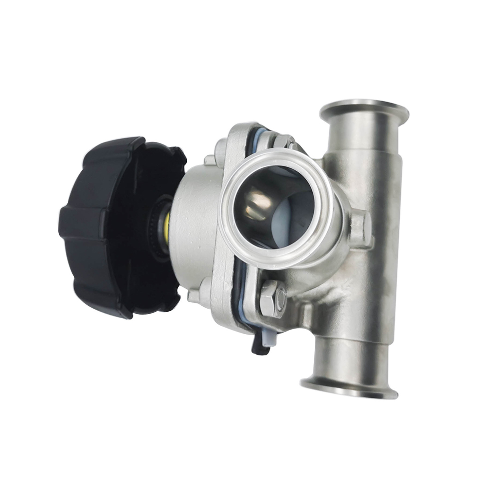 1/2 polegada de 12,7 mm de alta qualidade higiênica de aço inoxidável SS316L SMS CLAMP DIAFRAGMA DE TRÊS VIZES VAVLE 