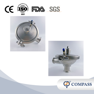 SMS CPM0-2 2 ''TC64MM Sanitário Aço Inoxidável SS316L Válvula de Pressão Constante de Pressão Ajustável para Tratamento de Água Gás Líquido