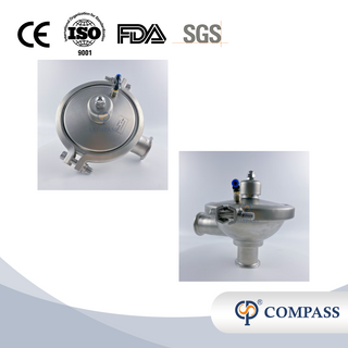 SMS CPM0-2 2 ''TC64MM Sanitário Aço Inoxidável SS316L Válvula de Pressão Constante de Pressão Ajustável para Tratamento de Água Gás Líquido