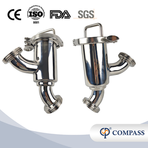DN40-1MM MELHOR ALIMENTO ALIMENTÁRIO SANITÁRIO 304/SS316L Frea sanitária não retenção Filters do tipo cotovelo 