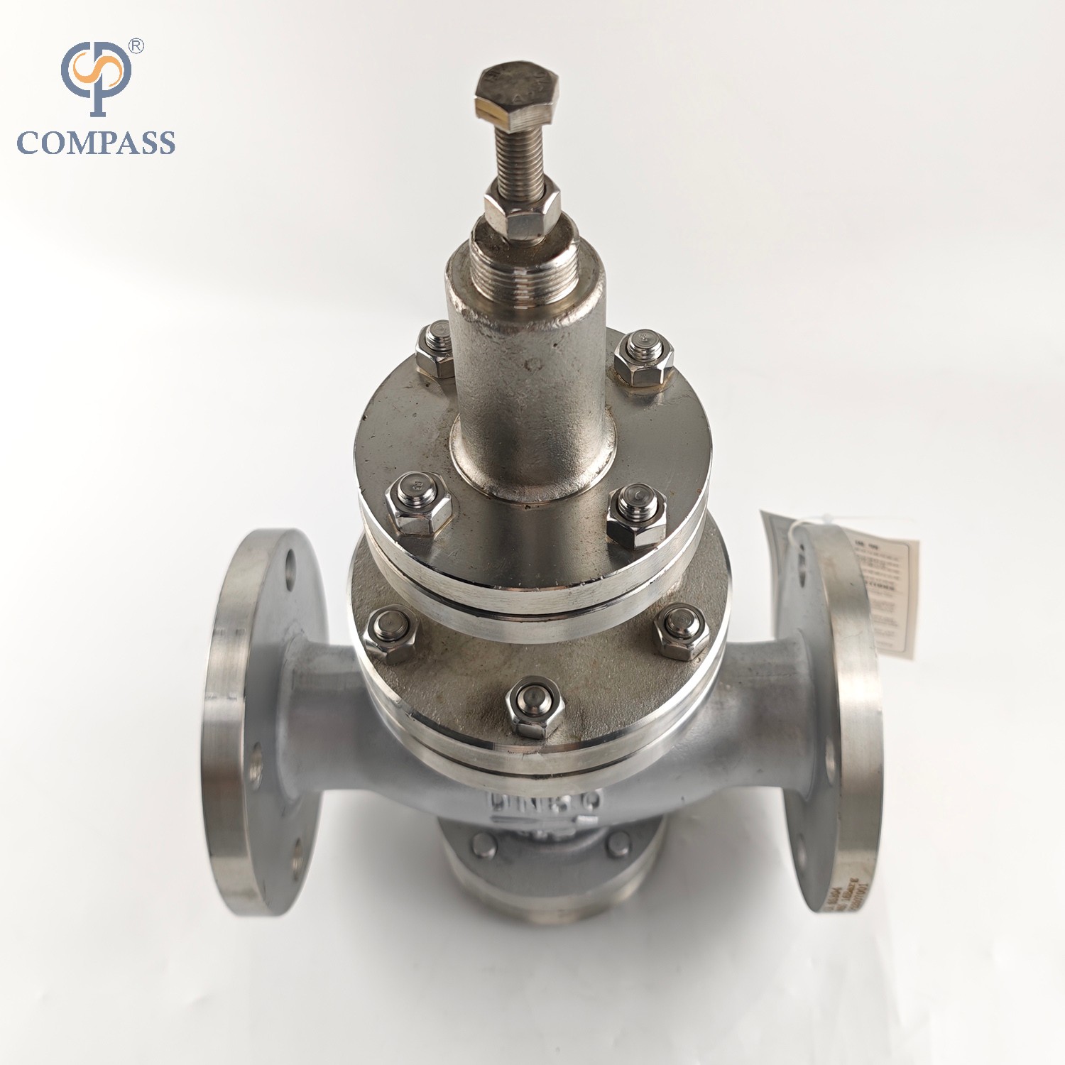 DN50 Aço inoxidável aço inoxidável PN16 Indurtail Flange Pressão Válvula