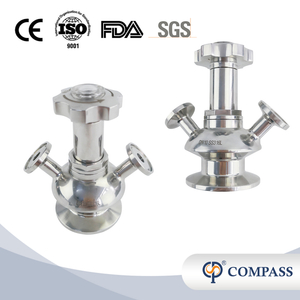 Modelo SGM-H Válvulas de amostragem de saneamento estéril e ajustado Fino com junta PTFE