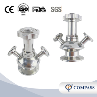 Modelo SGM-H Válvulas de amostragem de saneamento estéril e ajustado Fino com junta PTFE