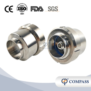 Flange de alta qualidade Aço inoxidável SS316L Grade estéril de grau estéril de grau Sanitário Din União Din Válvula