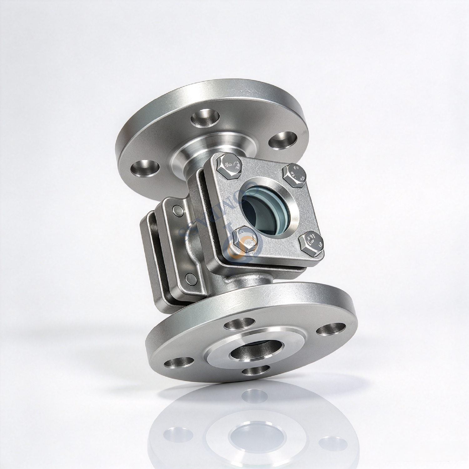 150LBS 1 Polegada SS304 Flange Visor Cruzado com Junta de PTFE e Vidro Temperado