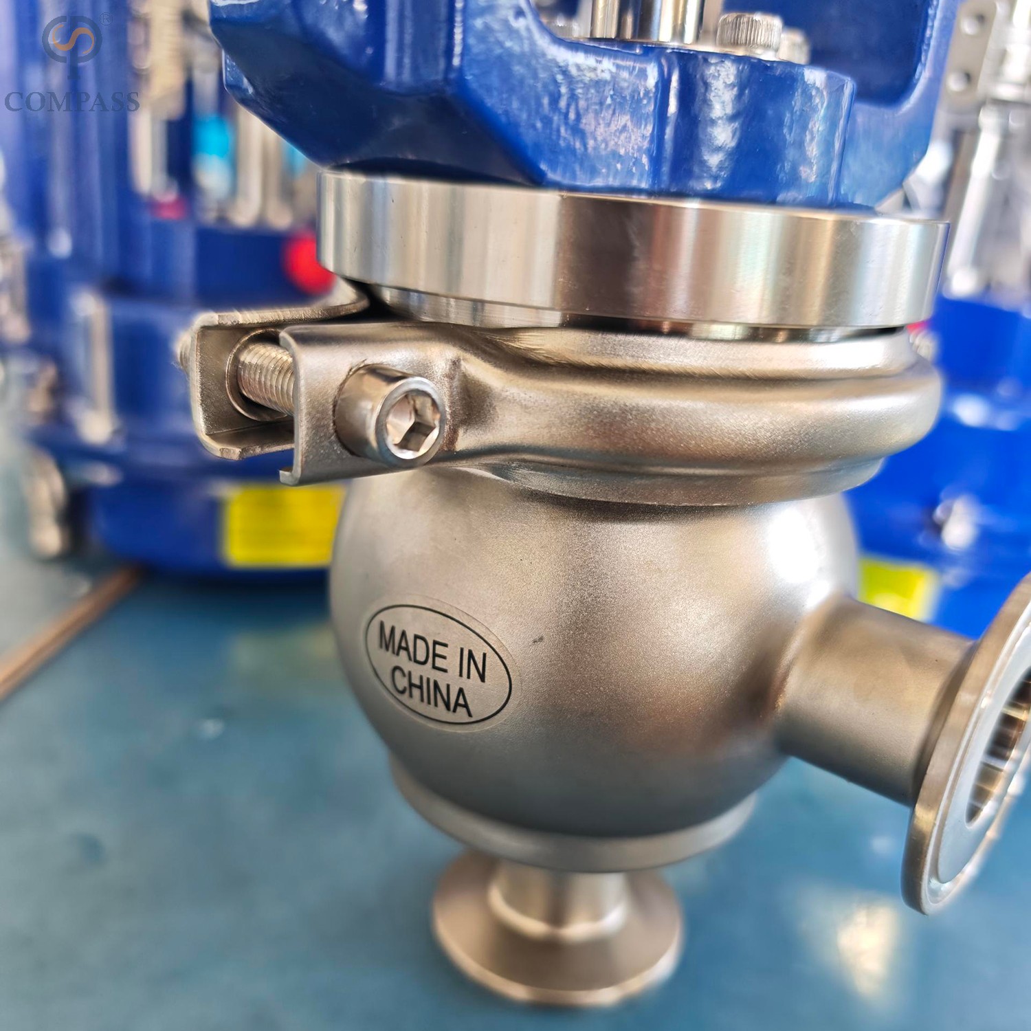 25,4mm-mt1 SS316L Válvula de fluxo de diafragma eletro-pneumático de TC sem posicionador sem posicionador