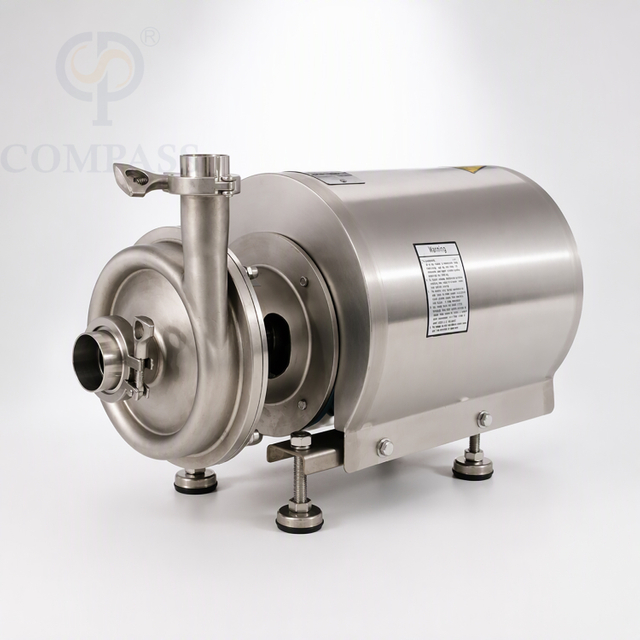 Bomba centrífuga elétrica higiênica sanitária KSCP-10T-24M-2.2KW SS304 OEM 415V com tampa de proteção do motor redondo